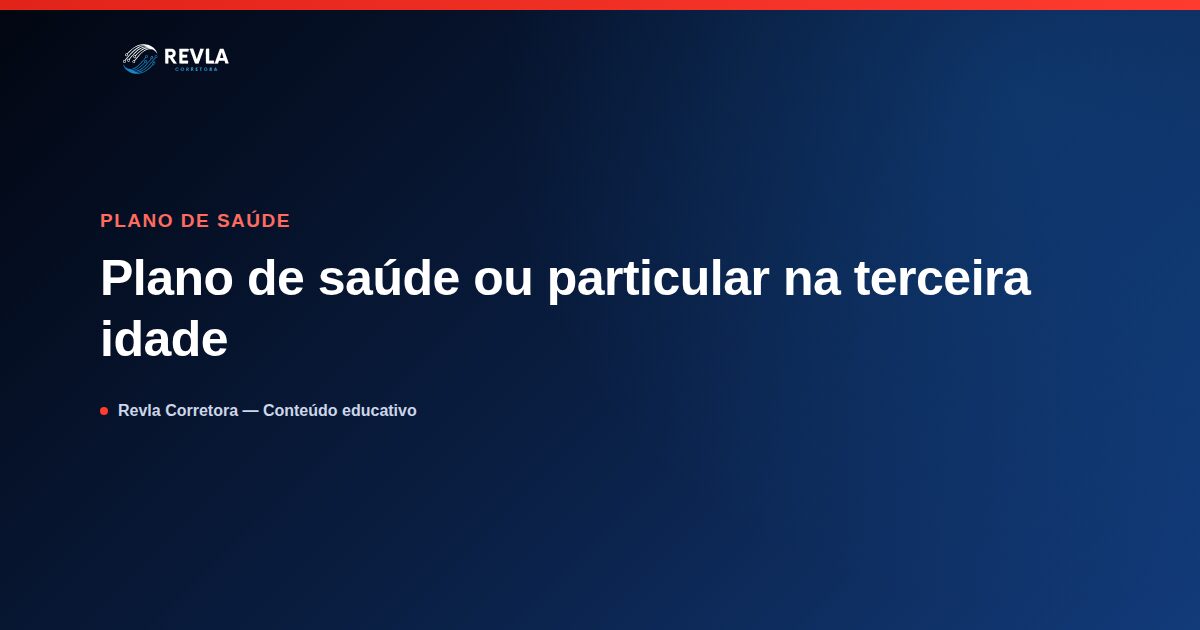 Ilustração comparando plano de saúde e atendimento particular na terceira idade