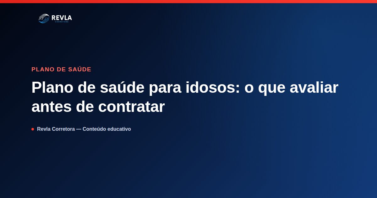 Ilustração sobre plano de saúde para idosos