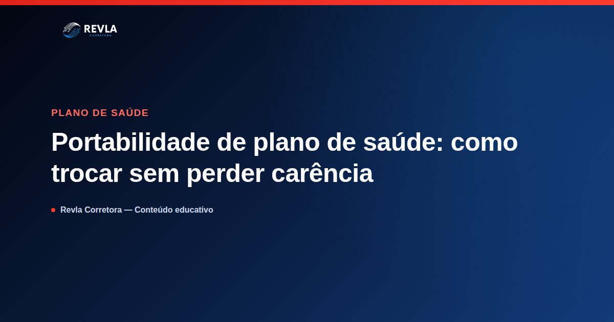 Ilustração sobre portabilidade de carências em plano de saúde